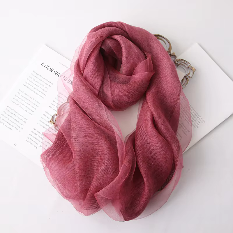Écharpe en mohair et soie double couche VREOVOR, version coréenne haut de gamme, avec châle Cheongsa