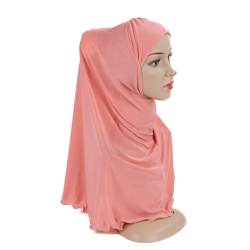 Foulard Hijabs du Ramadan pour Enfant Fille de 7 à 12 Ans, Châles Musulmans Islamiques, Écharpe de S