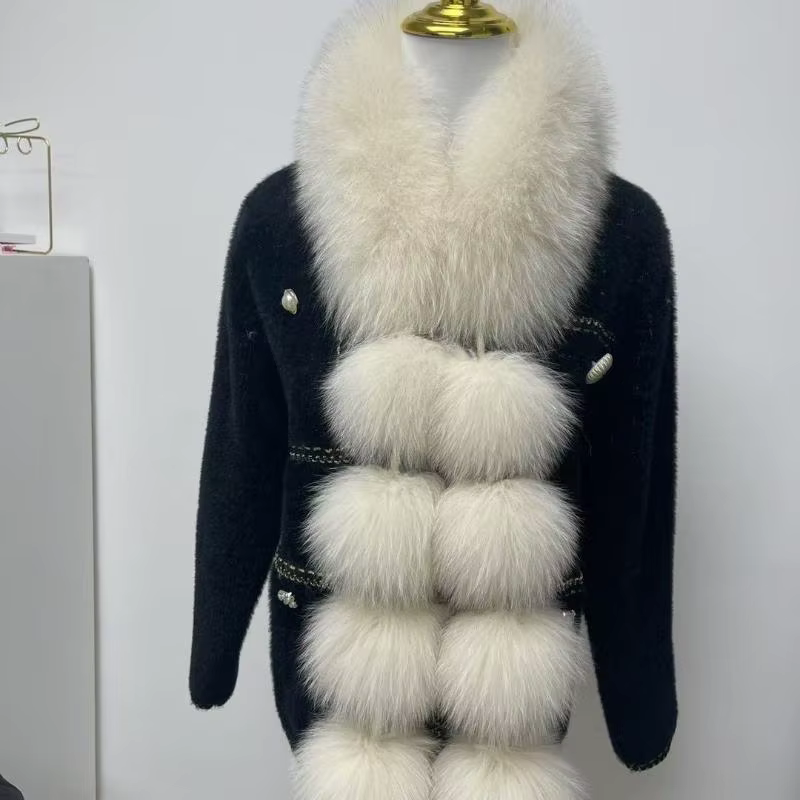 Écharpe en fausse fourrure de renard de 120 cm pour femme, chaude et douce, pour l'hiver, col cache-