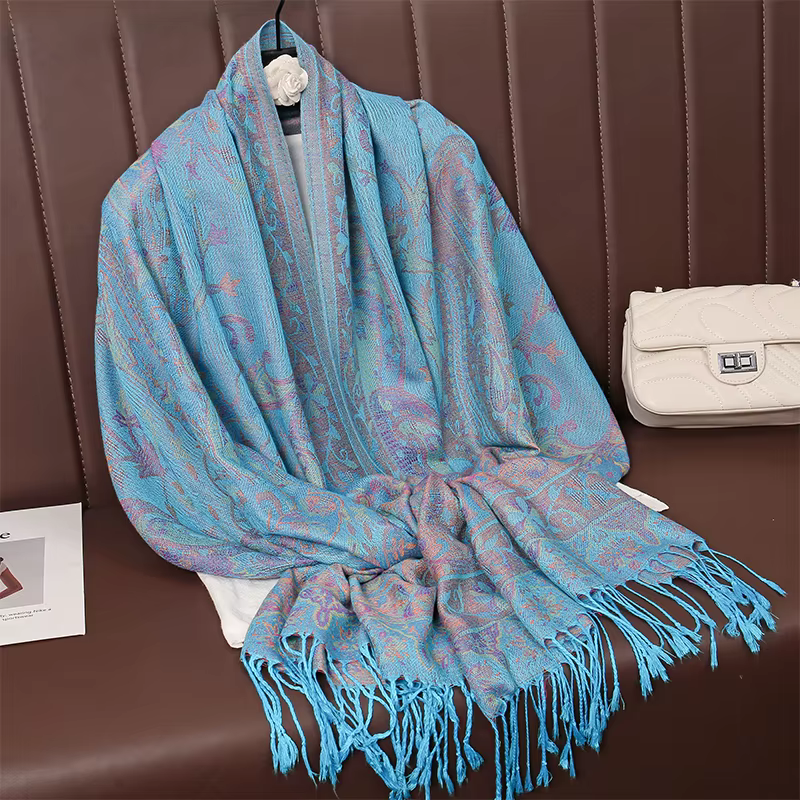 Châle rond en cachemire avec glands pour femmes, couverture design, optique, pashmina, écharpe chaud