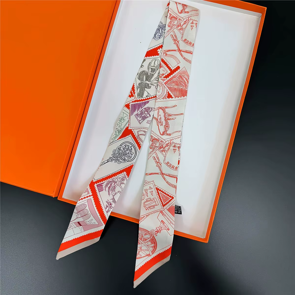 Style français femmes maigre sac écharpe de luxe Imitation sergé soie Foulard ruban cravate foulards