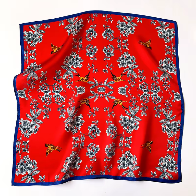 2025 léopard marque 100% Foulard en soie femmes cou cheveux Foulard carré Hijab imprimé foulards Wra