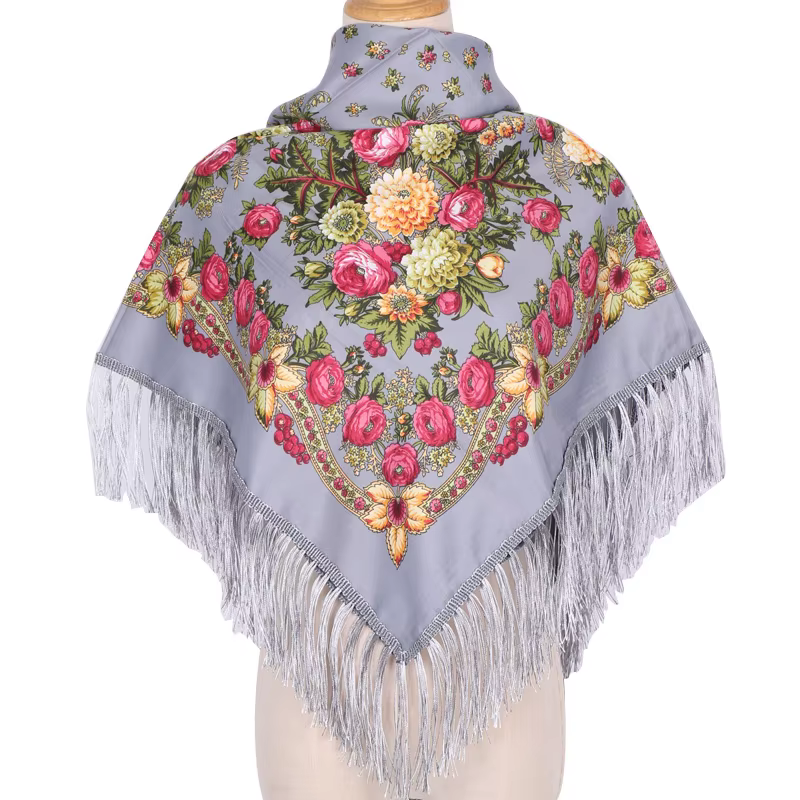 Style ethnique châle carré écharpe pour femme luxe Hijabs impression Cape couverture enveloppes femm