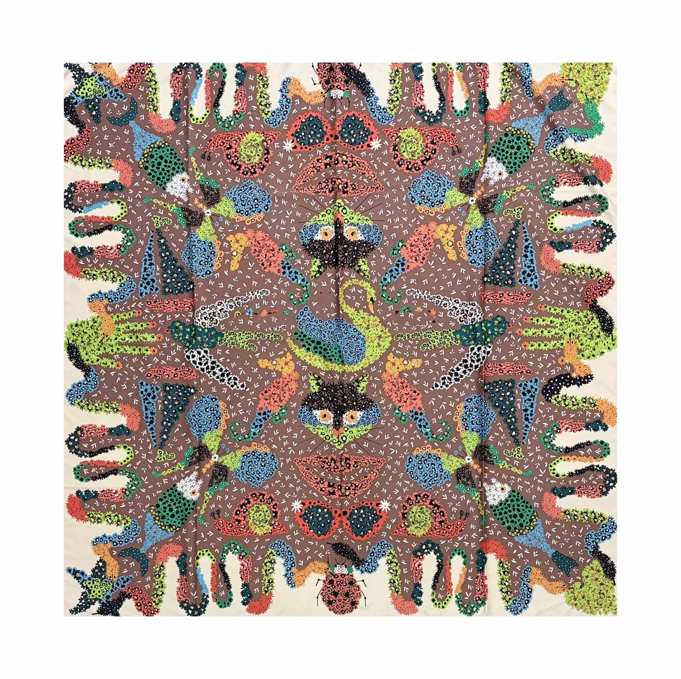 Écharpe foulard carrée pour femme, 120cmX120cm, en polyester, de luxe
