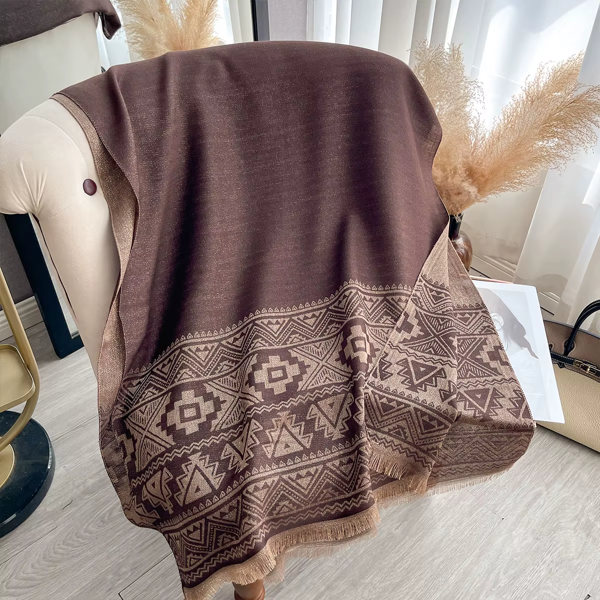 Nouveau élégant dames musulman Hijab fil d'or longue écharpe avec printemps et automne résistant au