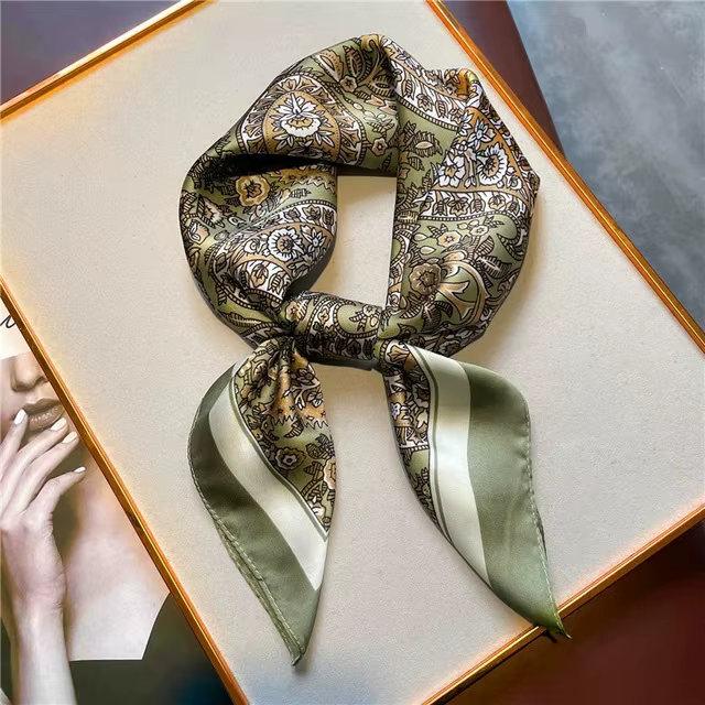 Injplanchers f-Foulard de Luxe de la raq pour Femme, Écharpe Carrée de Styliste, SJ01