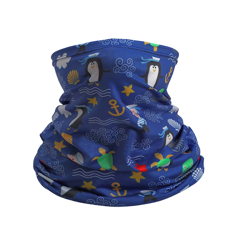 Couvre-cou pour enfants, masque en soie glacée, écharpe de Protection solaire, été, cyclisme en plei