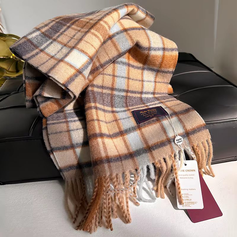 Nouveau chaud châle femmes écharpe de luxe cachemire hiver couverture enveloppes décontracté Plaid i