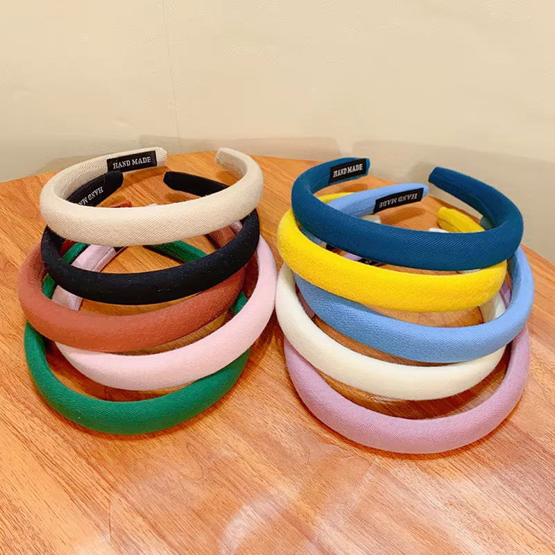 Nouveaux Bandeaux en Lin Colorés pour Femmes et Filles – Accessoires de Mode pour Cheveux, Serre-têt