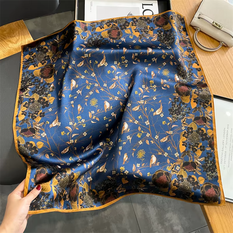 Pure Injplanchers f-Foulards à col carré pour femmes, bandeaux pour femmes, Foulard de la présidence