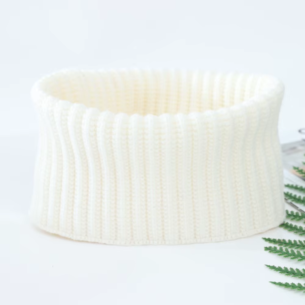 Écharpe en laine épaisse double couche pour hommes et femmes, cache-cou tricoté chaud, style pull, c