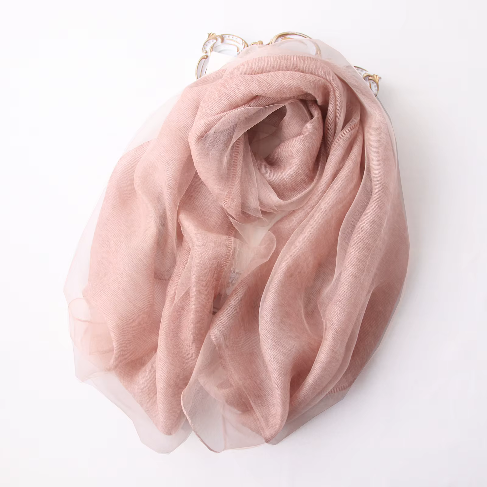 Écharpe en soie de mûrier de haute qualité, double couche de laine mohair, avec châle Cheongsam, pop