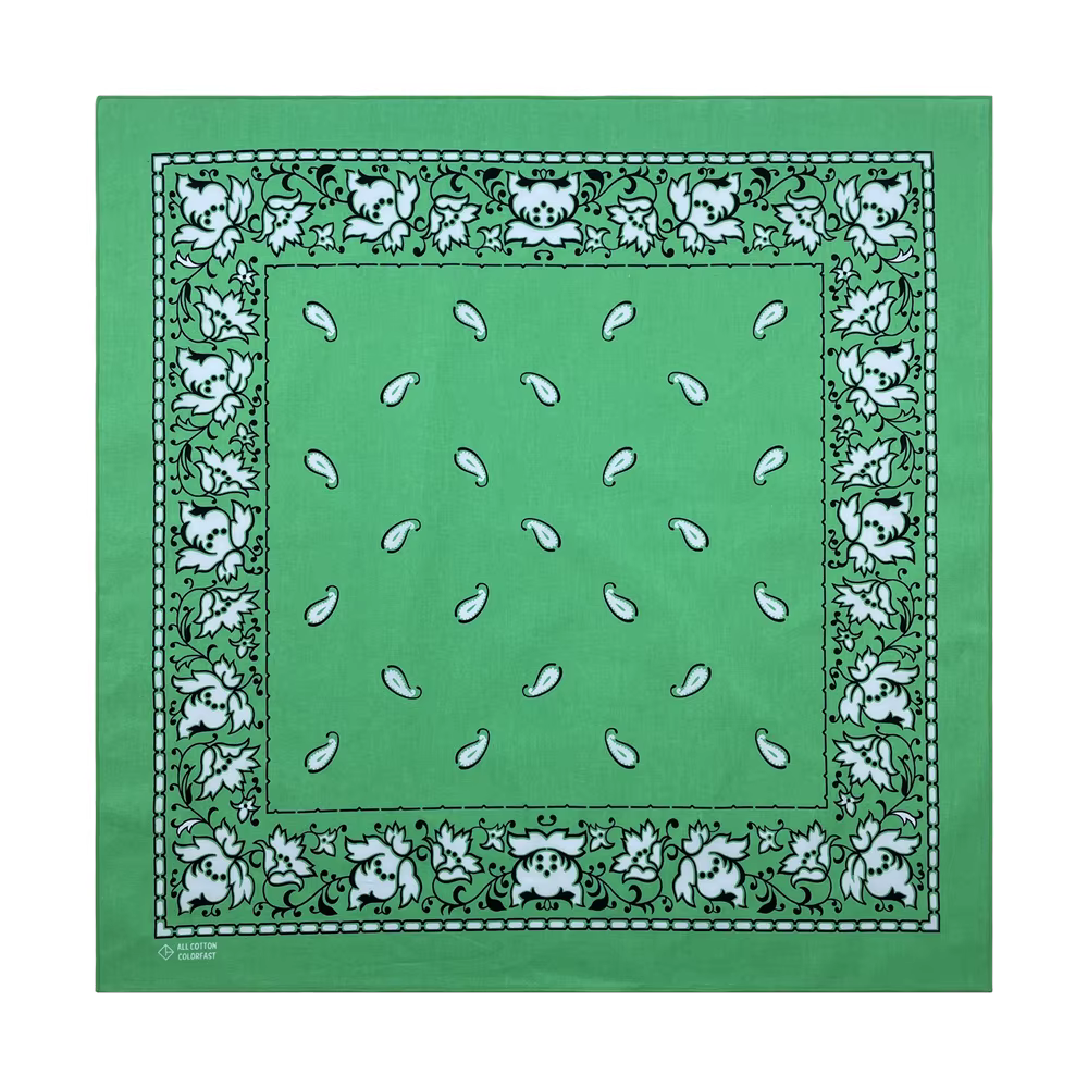 Écharpe Bandana carrée en coton vert, nouveau Design de haute qualité, écharpe Hip Hop imprimée, ban