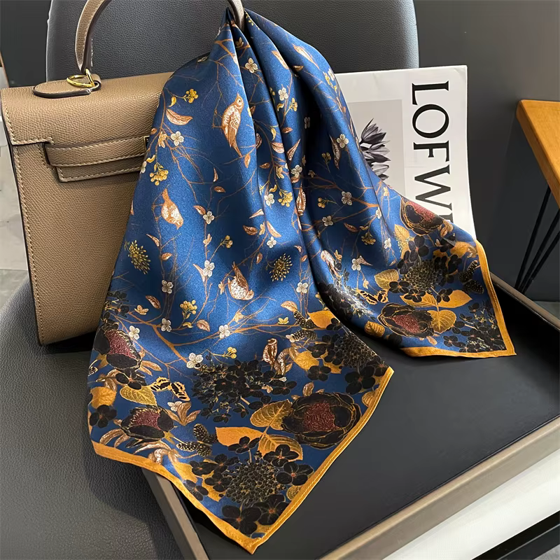 Pure Injplanchers f-Foulards à col carré pour femmes, bandeaux pour femmes, Foulard de la présidence