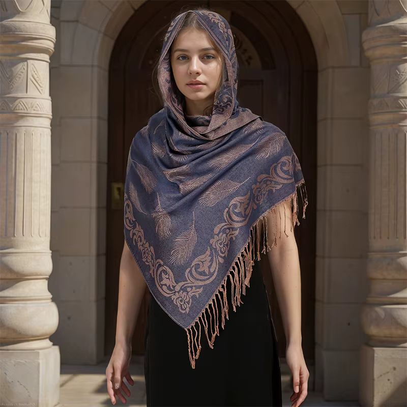 Écharpe de luxe en cachemire épais pour femmes, imprimé, nouveaux enveloppes Pashmina, Poncho de voy