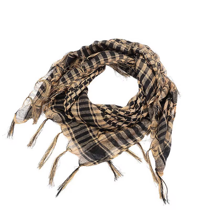 Écharpe Shemagh respirante pour homme et femme, écharpe tactique arabe, écharpe Keffiyeh tendance po
