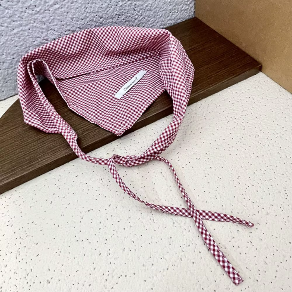 Bandana élastique de style bohème, écharpe pour cheveux rouges, bandeau de sauna bleu, triangle, rég
