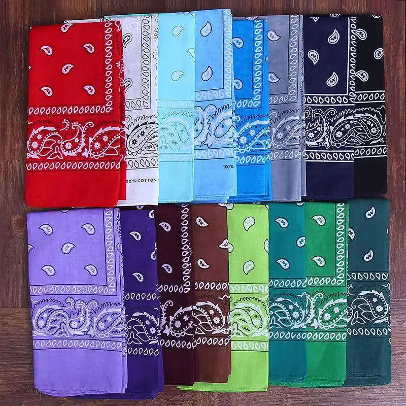 Nouvelle mode Hip Hop Bandana carré écharpe noir rouge bandeau imprimé pour garçons/filles cheveux a
