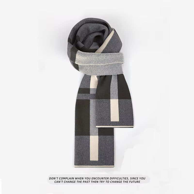 Écharpe chaude d'hiver pour hommes Version coréenne polyvalente étudiant jeunesse cadeau d'hiver cad