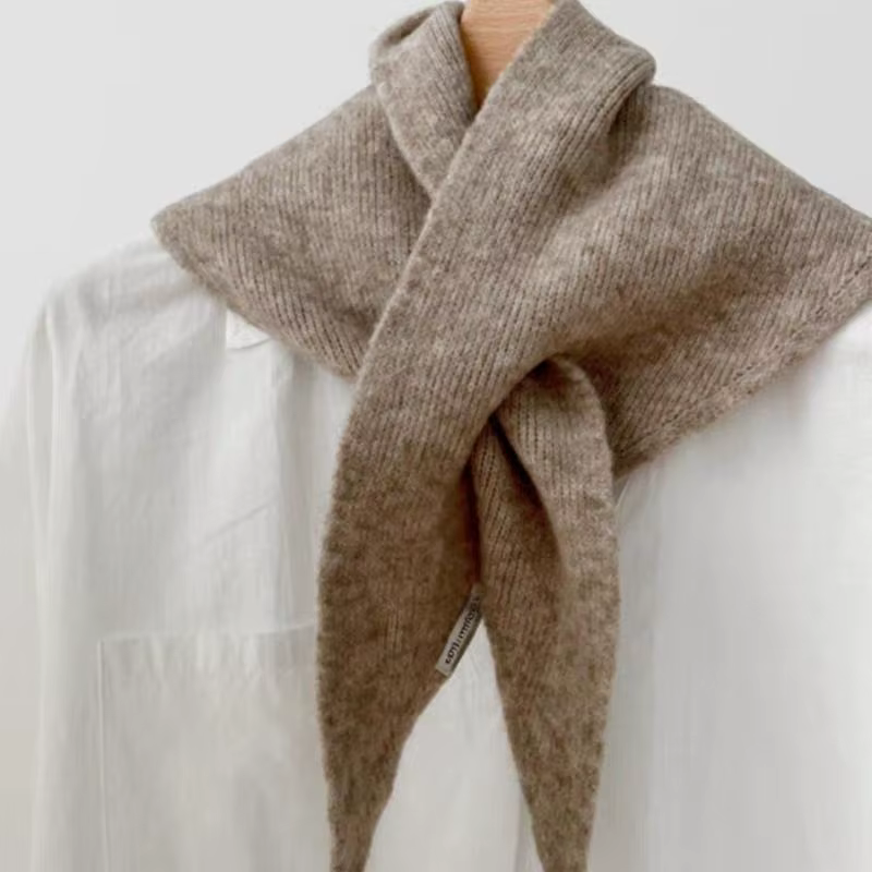 Réchauffeur de cou tricoté confortable ; Écharpe fonctionnelle résistante au froid ; Enveloppement c