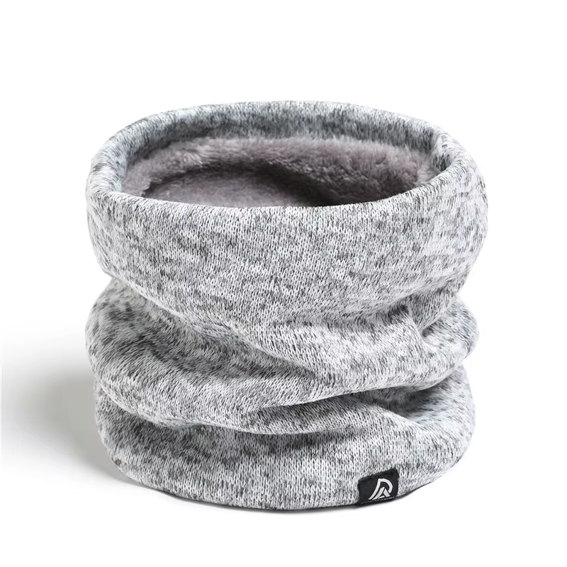 Chauffe-cou en polaire tricoté pour hommes et femmes, guêtre de cou chaude d'hiver, écharpe en trico
