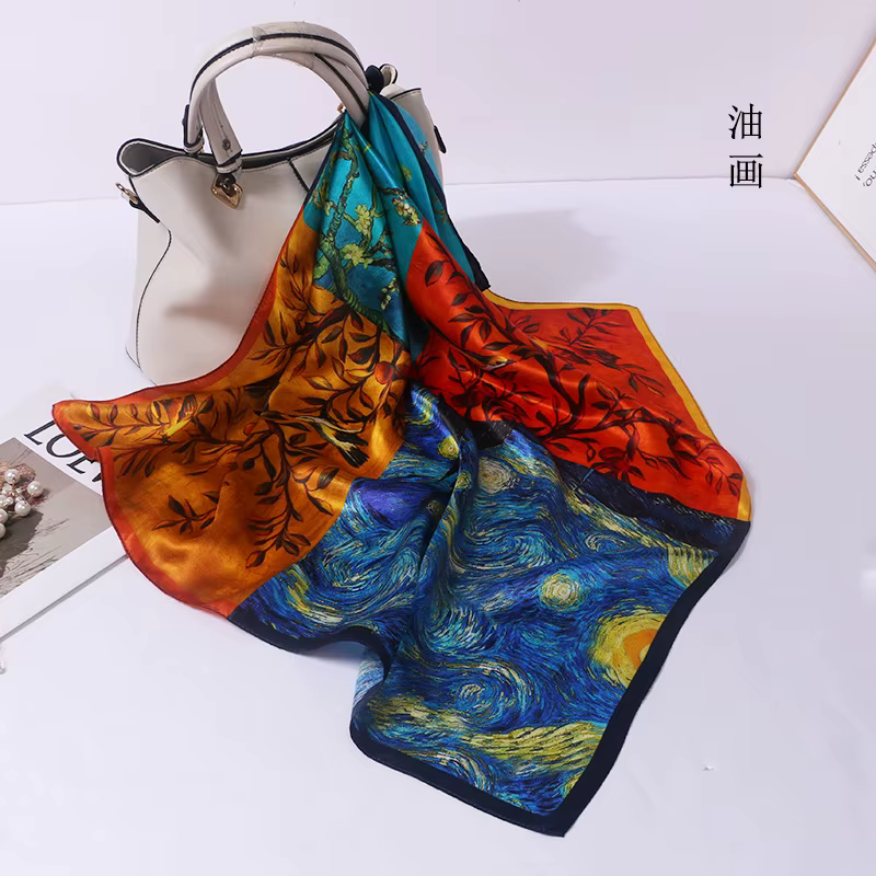 Pur injplanchers f Bandana pour femme, écharpe pour cheveux féminin, mouchoir design cheval, naturel