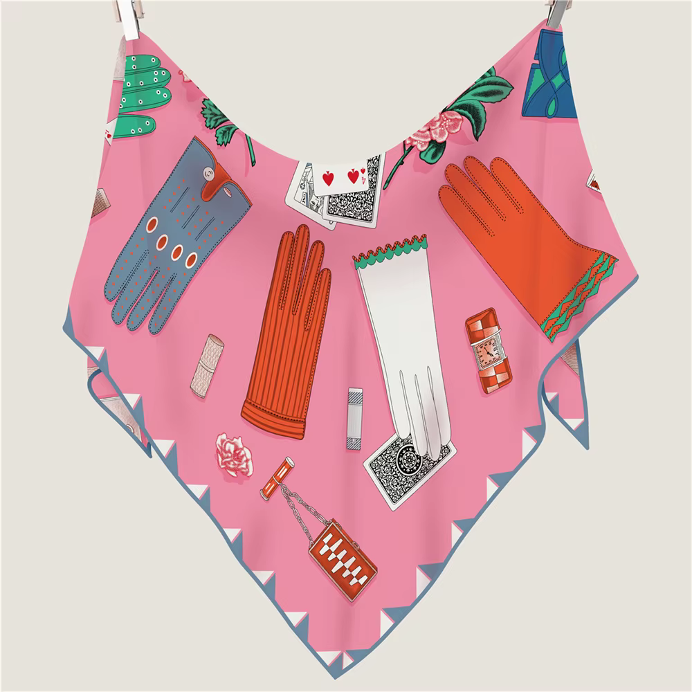 Foulards triangulaires 70% cachemire 30% foulard en soie imprimé de luxe châles Pashmina pour femmes