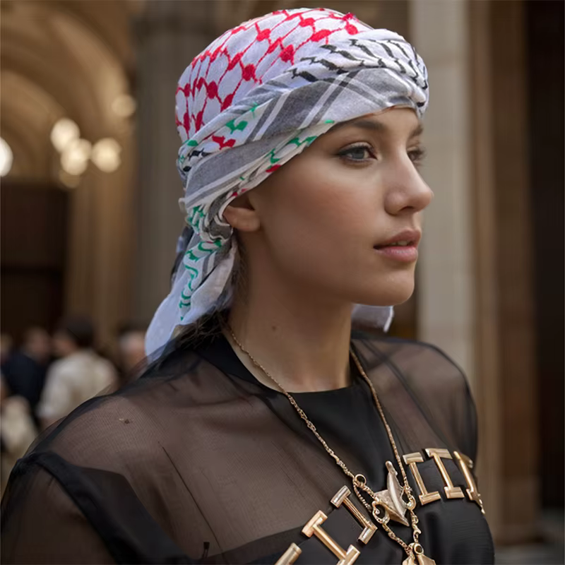 Foulard de Styles arabes pour femmes, Foulard de styliste imprimé à carreaux, Hijab doux, châles et