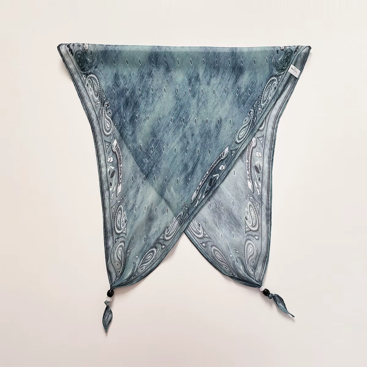 Foulard triangulaire imprimé cachemire pour femme, châle en soie, bandeau, écharpe, hijab en satin, 