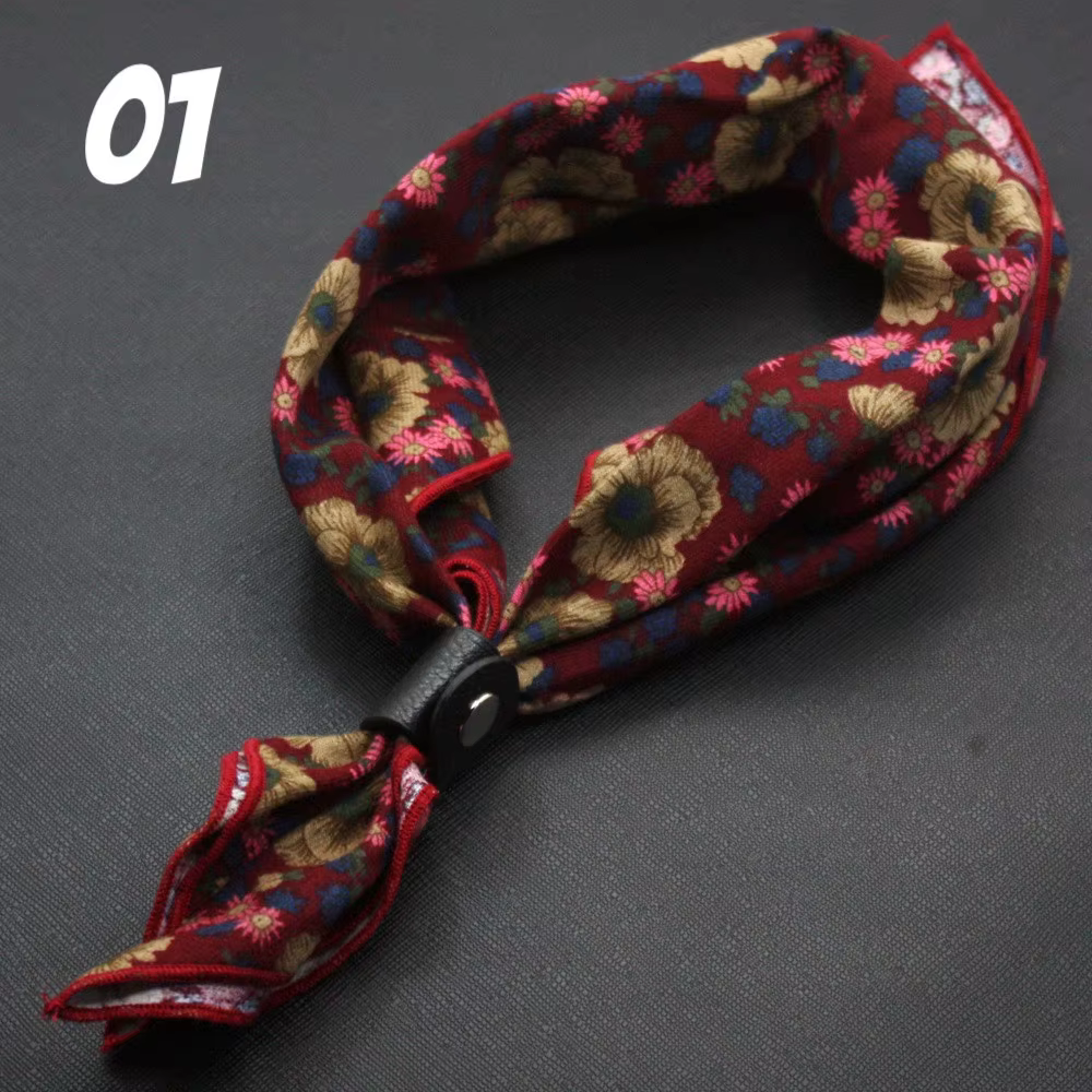 Version coréenne Joker hommes et femmes foulards mode britannique petits carrés automne hiver Vintag