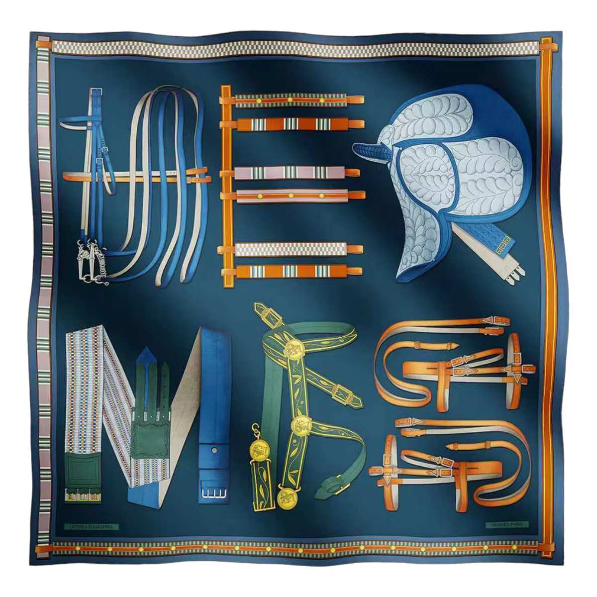 Foulard carré en soie 90CM, marque de luxe, grands bords roulés à la main, châles en soie de mûrier 