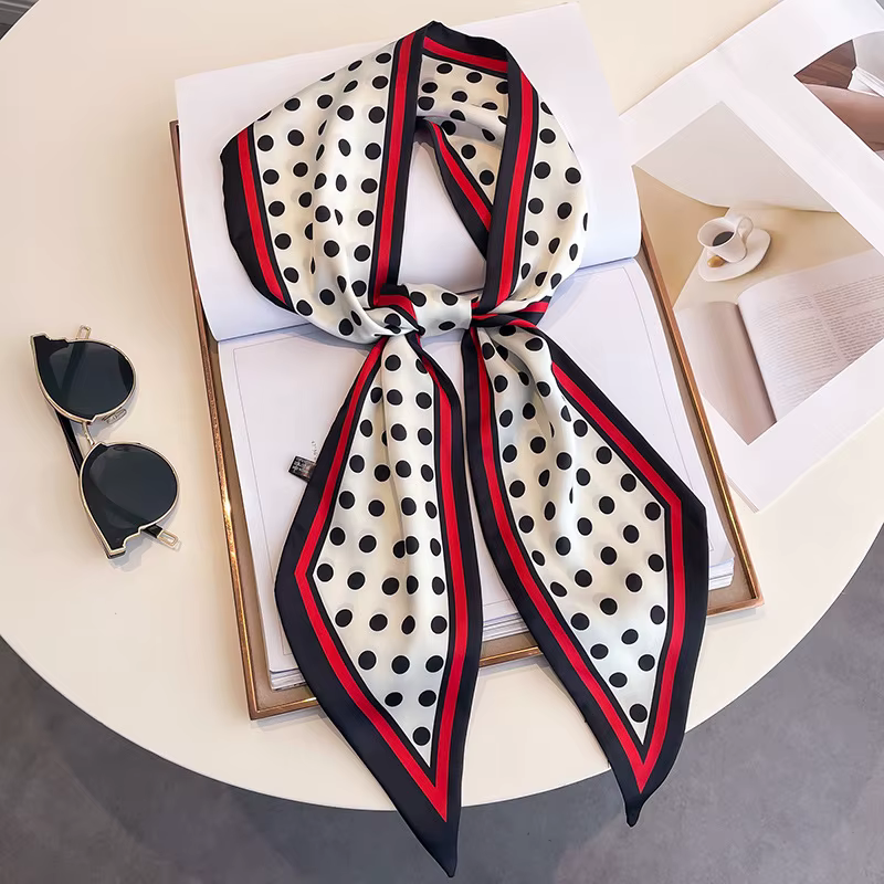 Foulard de cheveux de luxe pour femmes, nouveau Style frais, longue mode, bandeau de marque, sac en 