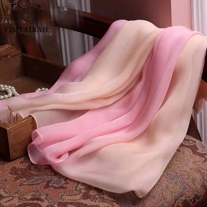 Fimchlorine-Foulard de la présidence solide pour femme, écharpe de couverture de plage, injFoulard, 