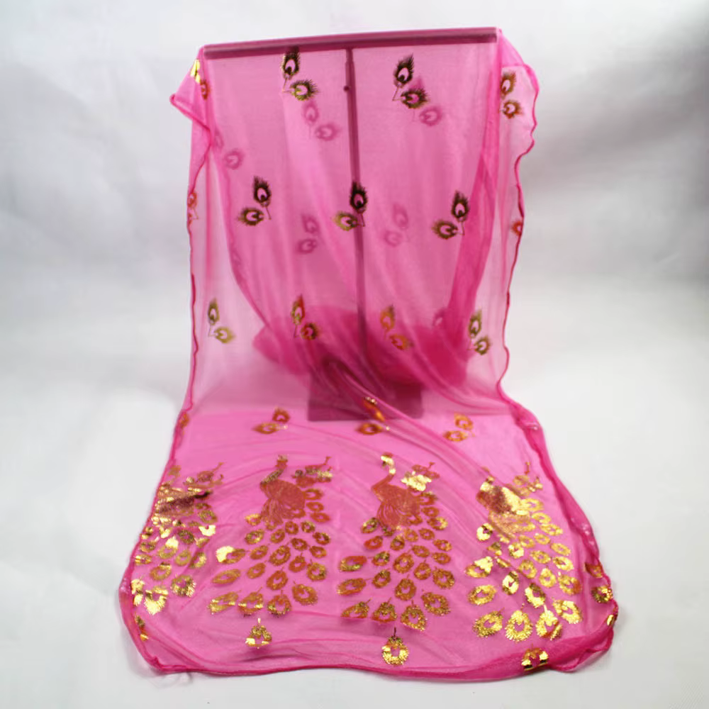 Femmes multicolore enveloppes mode tendance paon fleur doré écharpe longue enveloppement doux été lé