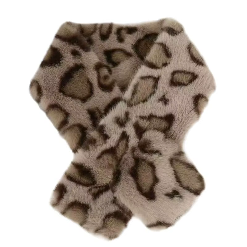 Écharpe Design léopard 31BB, élégante fonctionnelle, assurant isolation pour les tenues d'hiver en d