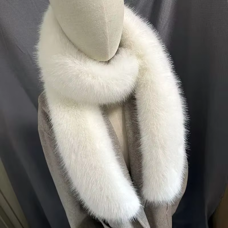180cm Imitation fourrure de vison longue écharpe hiver chaud épaissi fausse fourrure en peluche Wrap