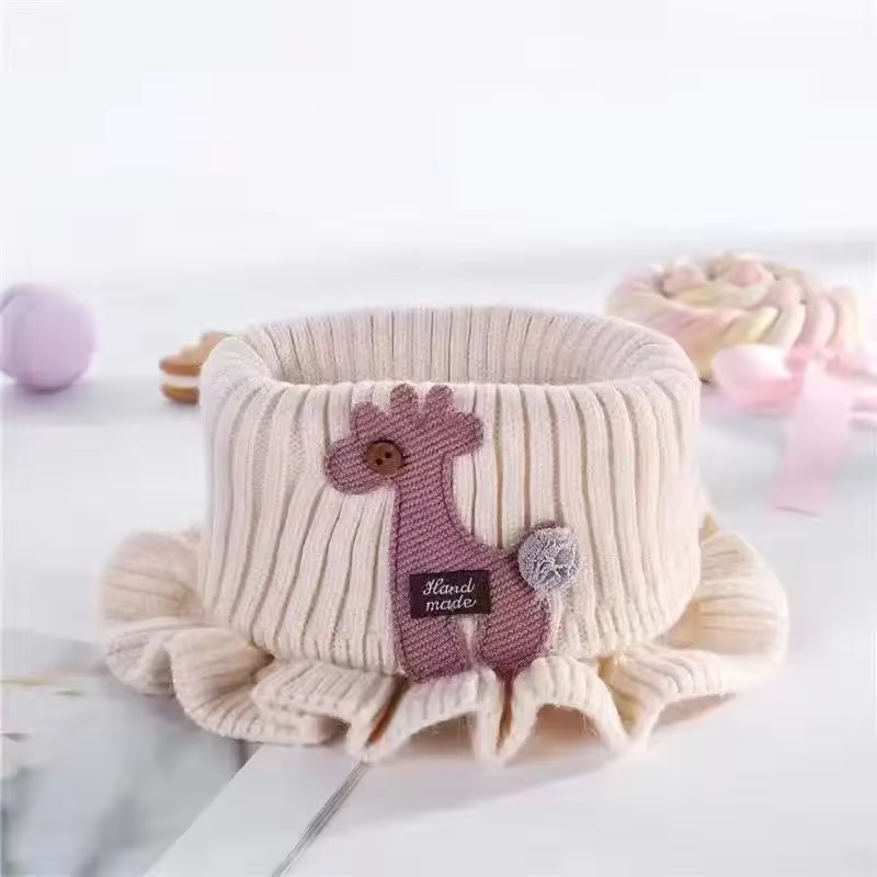 Écharpe pour enfants bébé écharpe cou anneau cou couverture d'hiver tricoté chaud garçon et fille éc