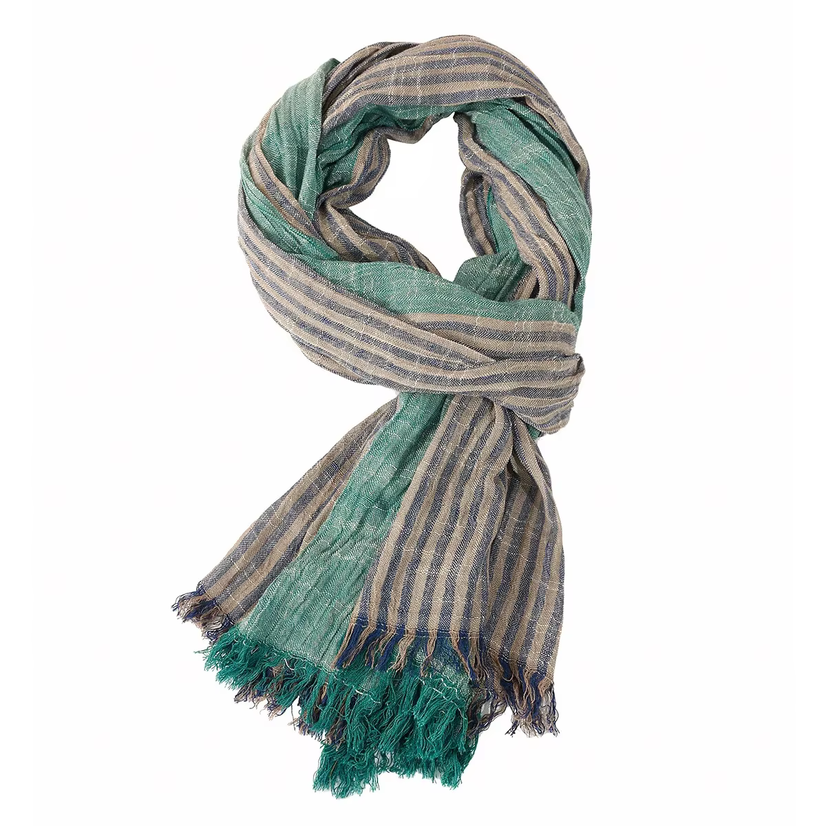 Mode hommes écharpe coton lin rayé foulards automne hiver chaud foulard Pashmina décontracté mâle ac