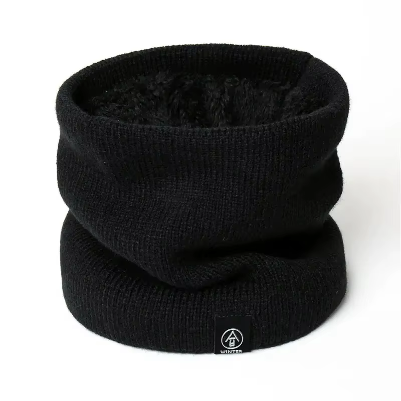 Écharpe en tricot pour femmes tendance, unie, en cachemire, écharpe d'hiver, écharpe chaude en laine