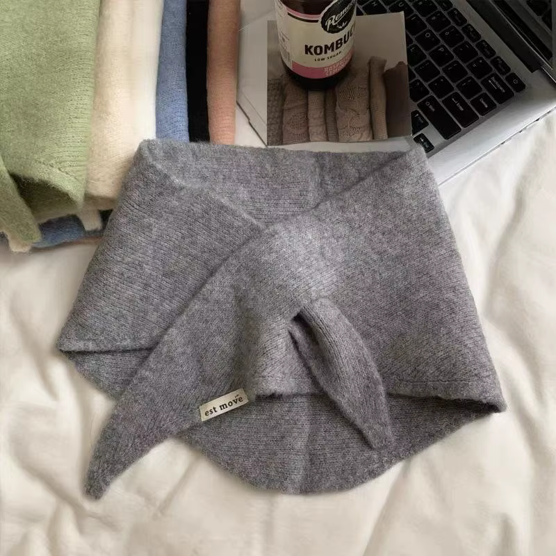 Réchauffeur de cou tricoté confortable ; Écharpe fonctionnelle résistante au froid ; Enveloppement c