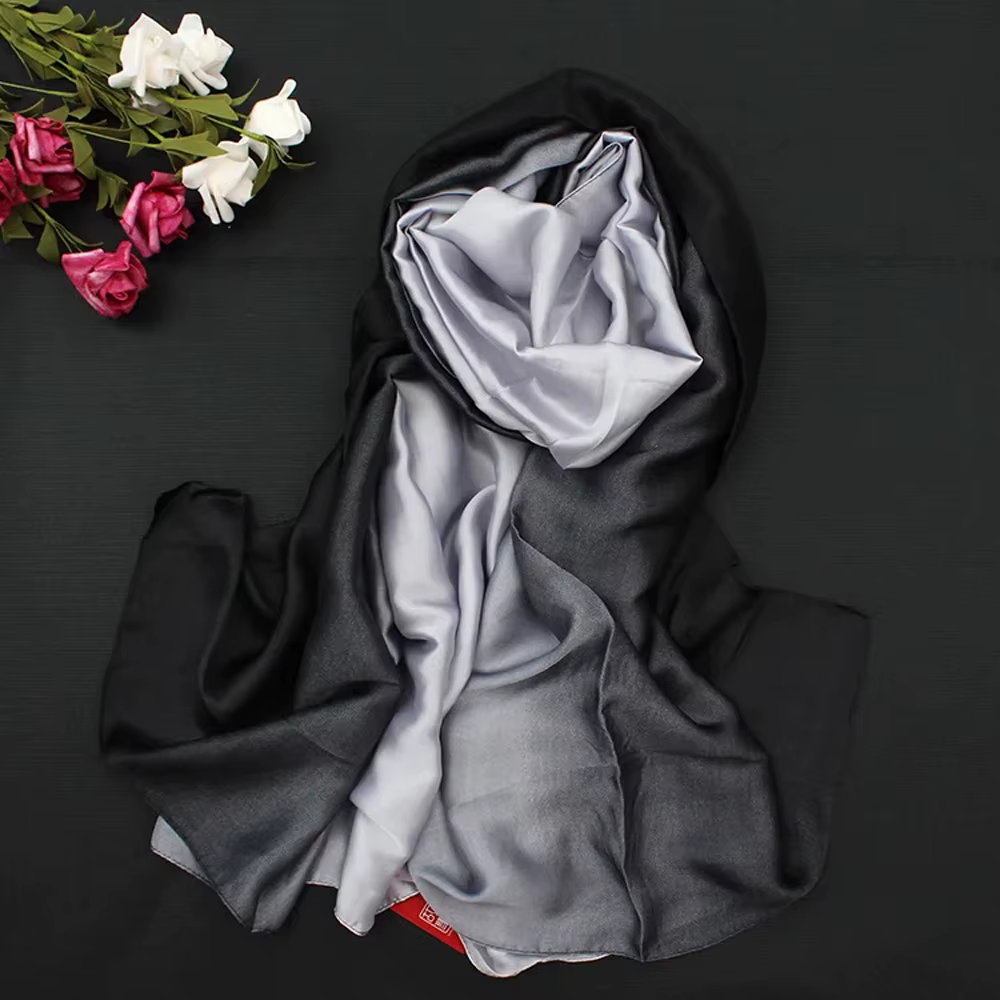 Écharpe en mousseline de soie pour femmes, châle imprimé multicolore, poncho de plage, protection de