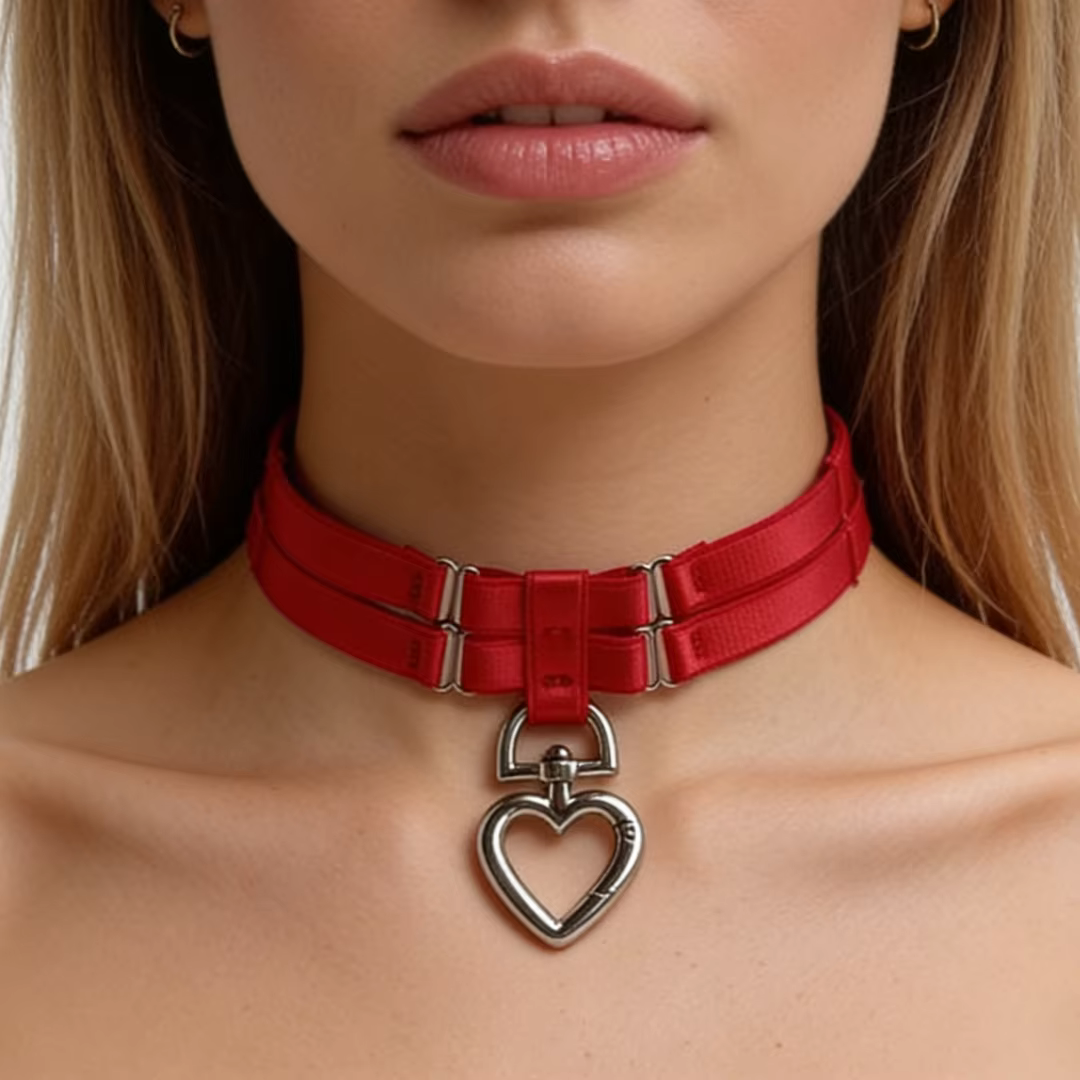 UYEE – anneau de cou coloré pour femmes, grand cercle, cœur, forme géométrique, accessoire, ceinture