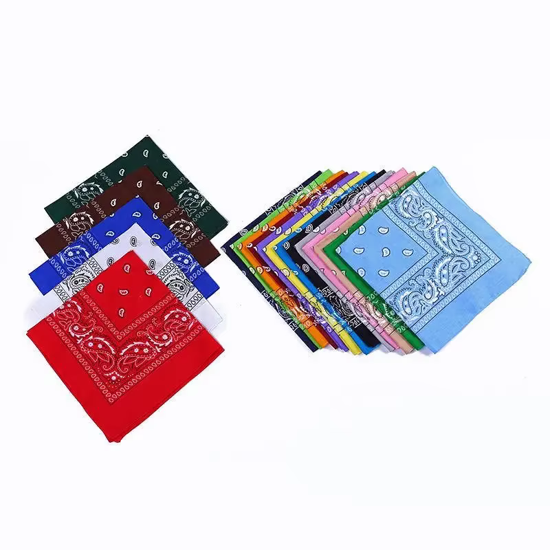 Nouvelle mode Hip Hop Bandana carré écharpe noir rouge bandeau imprimé pour garçons/filles cheveux a