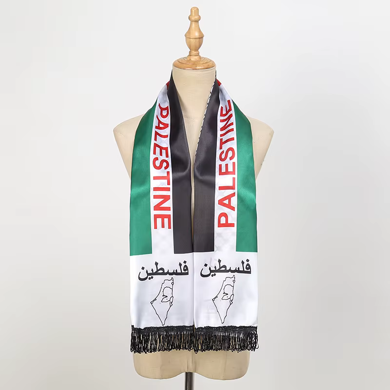 Châle Pashmina rond avec pompon, écharpe Palestine, grandes écharpes, Hutilities Kufiya Keffiyeh, se