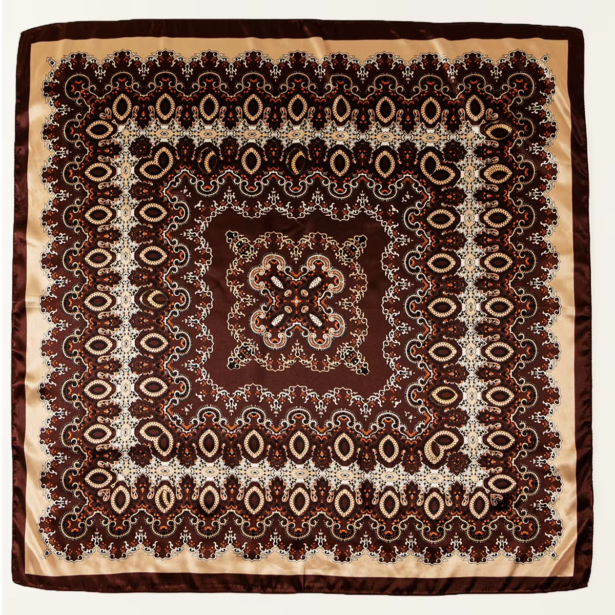90*90 cm Satin soie carré écharpe femme mode foulard cou tête/cheveux foulards Bandana mouchoir Pais