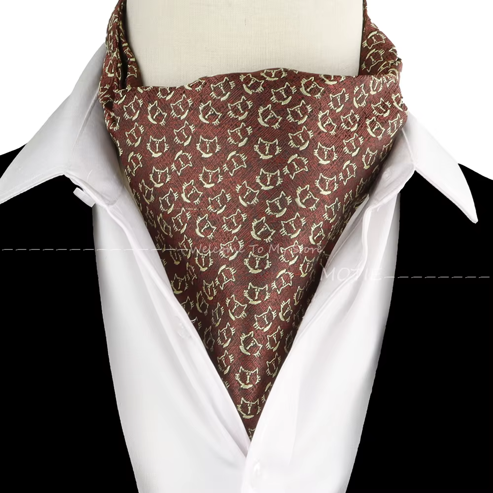 Offre spéciale hommes cravate écharpe Vintage Jacquard Paisley cajou britannique Gentleman luxe écha