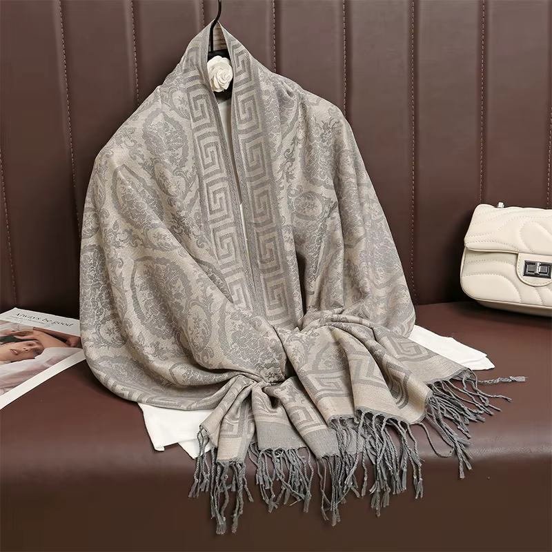 Écharpe de luxe en cachemire épais pour femmes, imprimé, nouveaux enveloppes Pashmina, Poncho de voy