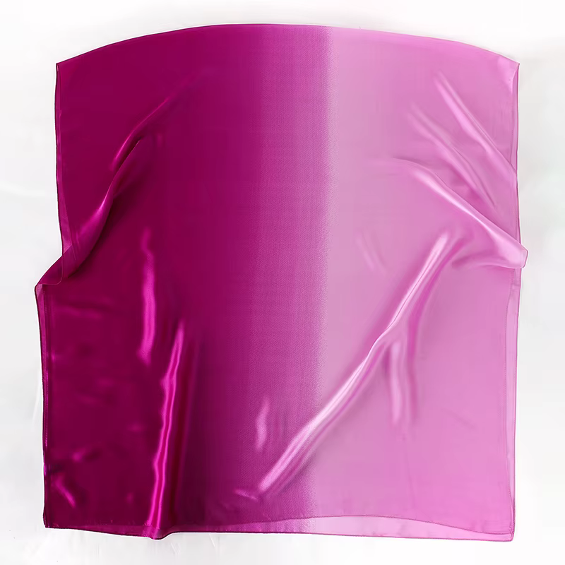 Foulard de Luxe Dégradé pour Femme, Châle de Marque Solide, Enveloppes, Bandana, Foulard de Tête, Hi