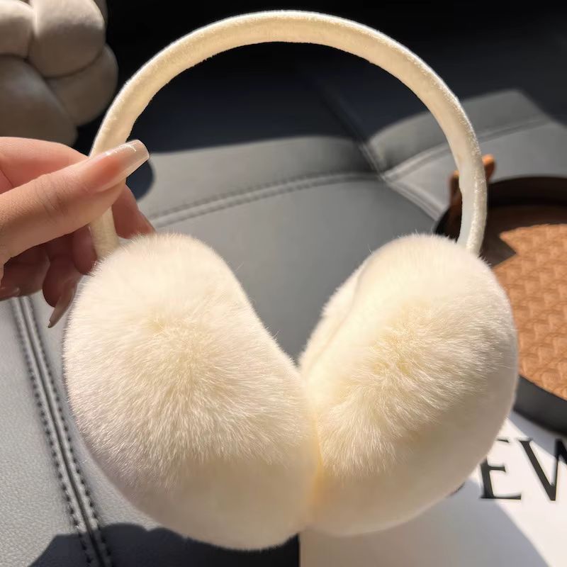 Cache-oreilles en peluche pour femmes, chauffe-oreilles chauds d'hiver en fausse fourrure, cache-ore