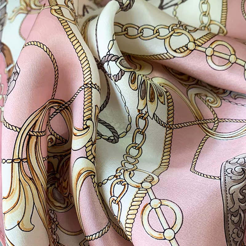 Foulards carrés en soie pour femmes, châles Hijab, imprimé à la mode, Foulard de tête, Bandana, paré